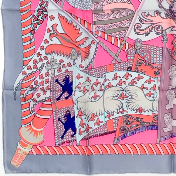 NWT Vintage Hermès Carré 90 "Étendards et Bannières" - Picture 8 of 8